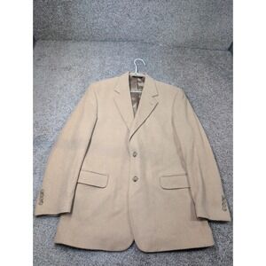 Jacob Siegel 100% Camelhair Blazer Jacket Tan Mens Size 40 Long